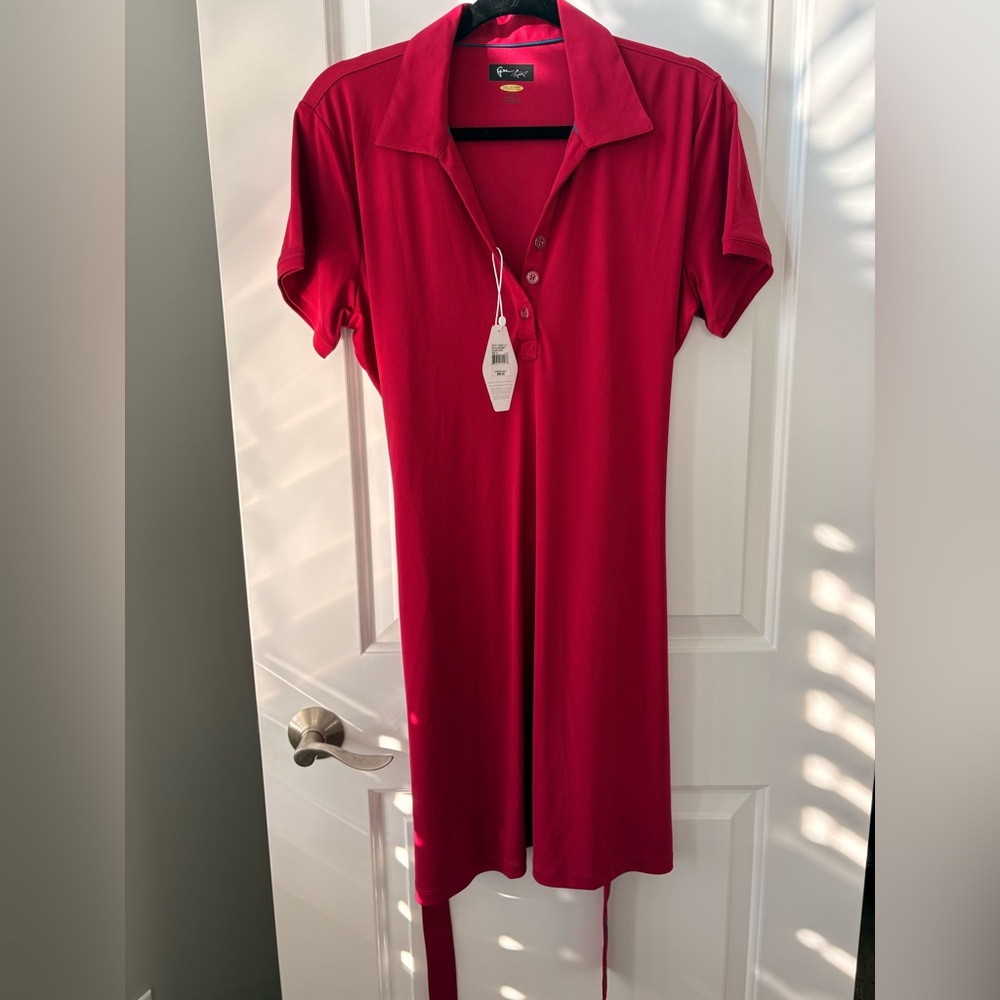 Burgundy Golf Dress